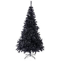 Black Artificial Christmas Tree 7.5Ft with 1400 Tips - Premium Faux Holiday Tree