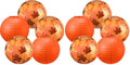 Fall Paper Lanterns Maple Leaf Orange Party Decorations - Pack of 2 - CA2636