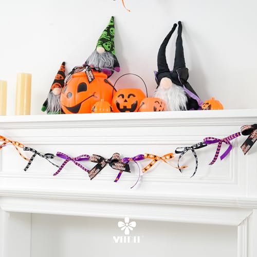 Happy Halloween Ribbon Set - Assorted Halloween Grosgrain & Satin Ribbons, 5 Rolls, 10 Yards