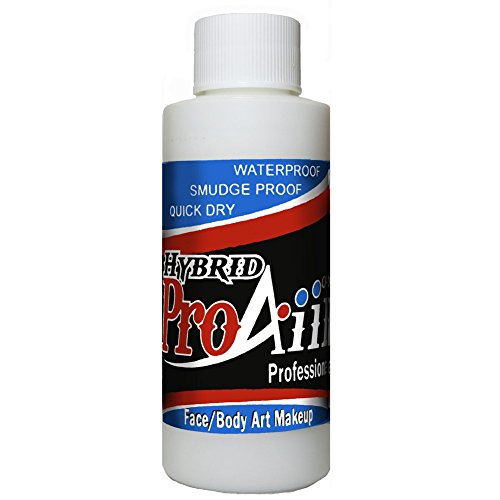 ProAiir Face and Body Painting Makeup - White 2oz (60ml) Long-Lasting & Water-Resistant