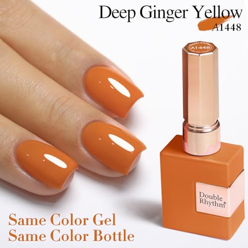 Gel Polish Deep Ginger Yellow 15ML - Same Color, Same Bottle, Egg Yellow Variation