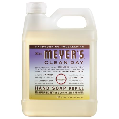 Mrs. Meyer’s Liquid Hand Soap Refill Compassion Flower 33 fl oz - Moisturizing & Gentle
