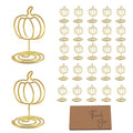 Gold Photo Holders 2 Inch Table Number Stands for Wedding Party Fall Decorations Style 1