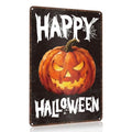 Halloween Tin Sign Decorations Indoor Outdoor - Spooky Retro Halloween 01