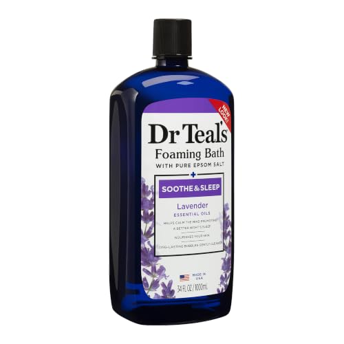 Foaming Bath with Epsom Salt and Lavender for Relaxation 34oz