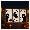 Halloween Window Decorations Set - Spooky Cute Ghosts for Indoor Outdoor Display