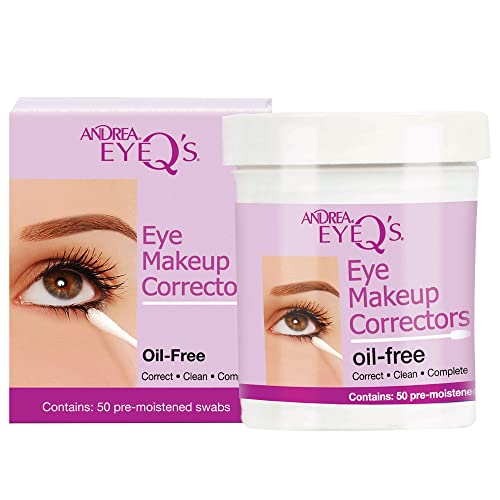 Andrea EyeQ Oil-Free Eye Makeup Correctors Pre-Moistened Swabs - 50 Count - Variation 1