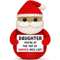 Crochet Santa Claus Christmas Stocking for Daughter - Holiday Gift & Decor