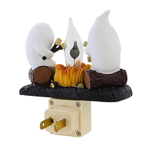 Roman Ghosts Campfire Night Light - Spooky 4-Inch Halloween Decor