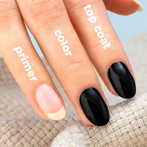 Sally Hansen Miracle Gel Nail Polish - Ghost With The Most - 0.5 Fl Oz, Black Glitter