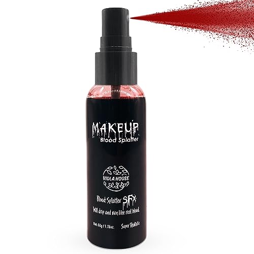 Fake Blood Spray for Halloween & Horror Effects - Washable, Non-Toxic, 50g