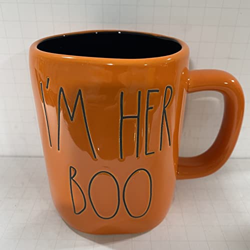 Halloween Coffee Mug Set - 16oz Ceramic I’m Her Boo & I’m His Witch - Coffee Cup Gift