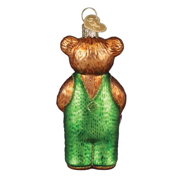 Corduroy Glass Ornament for Christmas Tree - Handcrafted Holiday Decoration