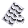 3D Faux Mink False Eyelashes - Handmade Dramatic Thick & Fluffy Long Fake Lashes 5 Pairs