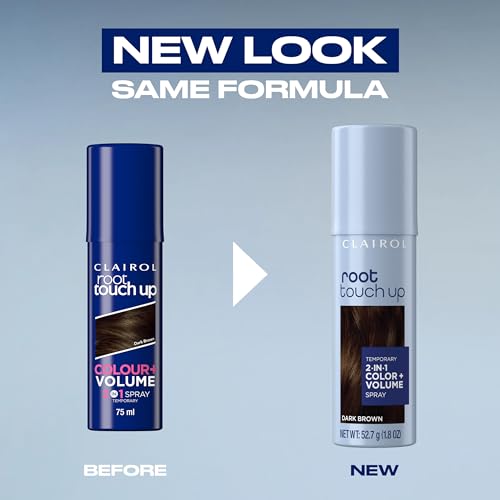 Temporary Hair Color Spray Dark Brown 1.8oz - Instant Gray Root Cover & Volume (Variation of THIS listing)