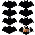 Halloween Bat Placemats Set - Non-Slip Felt Table Decor for Parties