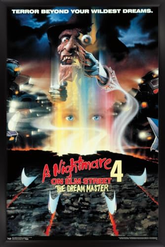 Nightmare on Elm Street 4 Dream Master Wall Poster - Framed 22.4 x 34 Inches