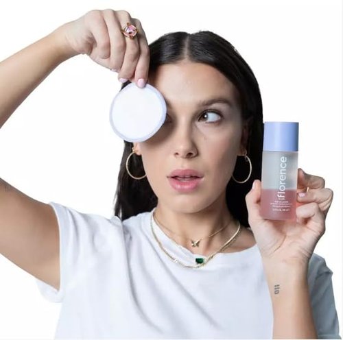 Florence By Mills Bi-Phase Eye Makeup Remover - Gentle Formula for Effortless Makeup Removal | 100 ml