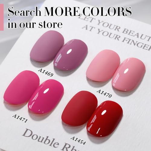 Pale Pink Gel Nail Polish 15ML - Same Color, Soak Off, Long-Lasting Manicure