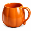 14 oz Pumpkin-Shaped Ceramic Coffee Mug for Fall Halloween Thanksgiving - Halloween Party Decor
