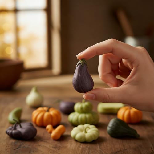 Purple Fall Pumpkin Silicone Mold for Cake Decoration & Candy, 15 Cavities