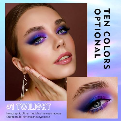 Liquid Multichrome Glitter Eyeshadow Set - 3 Colors, Long Lasting, Vegan & Cruelty-Free - Variation #1+5+6