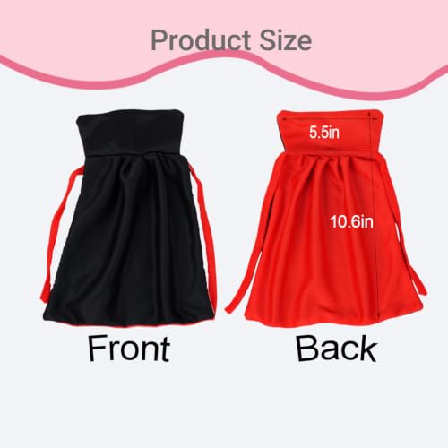 Halloween Vampire Cape Wine Bottle Covers Set for Party Decor - 2 Pieces