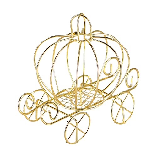 Halloween Pumpkin Carriage Candy Holder - Tabletop Decoration & Party Favors
