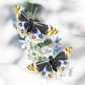 Berfutall 12-Piece Junonia Orithya Feather Butterfly Set on Picks - Floral & Craft Decor - Variation B