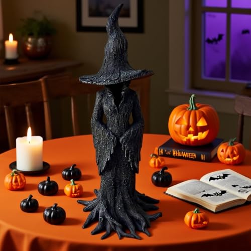 Enchanted Witch Statue 7.9'' Halloween Gothic Resin Decor - Dark Fantasy Figurine - Variation of THIS listing