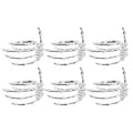 Halloween Skeleton Hand Napkin Rings Set - Silver Skeleton Hand Holders for Table Decor