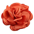 Orange Satin Ribbon Flowers 10pcs for Crafts Wedding Bouquets & Decor