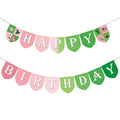 Wicked Happy Birthday Banner for Witch Theme Party Decorations - Pink & Green, Pre-Strung