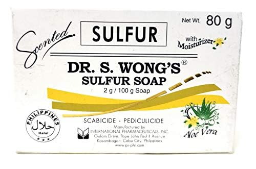 Dr. S. Wong Sulfur Soap (3 Pack, Total of 240 grams)