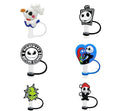 Halloween Bundle 6 Pack 10mm Silicone Straw Toppers Compatible With Stanley 30oz & 40oz Tumblers