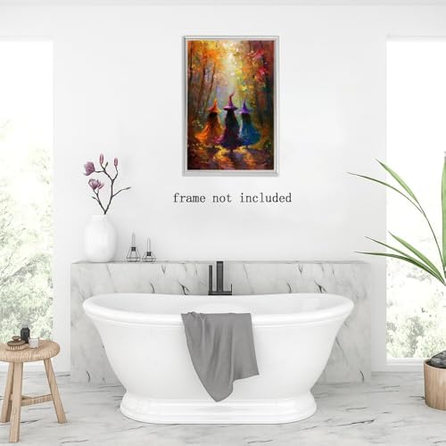 Halloween Wall Art Witch Poster 16x24 Unframed Gothic Dark Academia Decor - Style 2