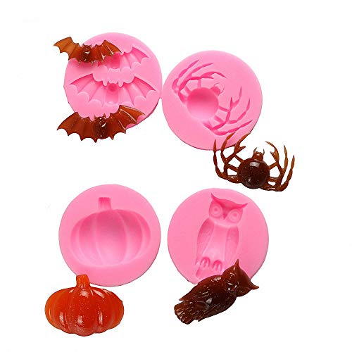 Halloween Cake Fondant Molds Set - 6 Silicone Chocolate & Sugarcraft Shapes