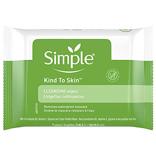 Waterproof Makeup Remover Wipes - Unscented, 7 Count Facial Cleansing Cloths