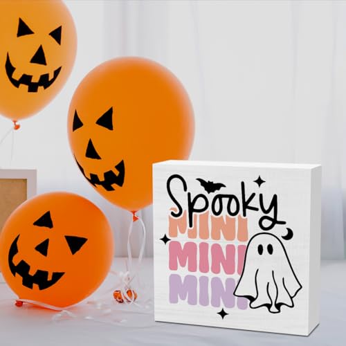 Mini Cute Pink Ghost Halloween Desk Decor - Spooky Office & Room Accessories