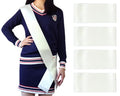 Ivory Satin Sash for Pageants, Prom, Birthday - Custom DIY Personalized 4 Pack