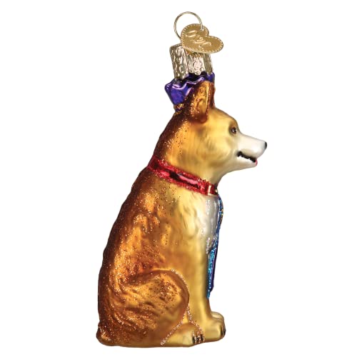 Old World Christmas World's Best Dog Glass Blown Ornament - Handcrafted Holiday Decoration