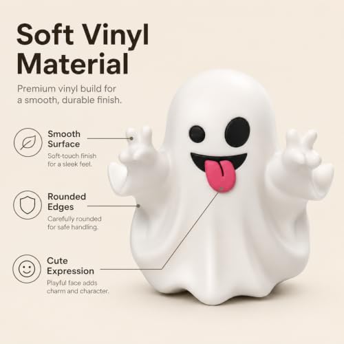 Halloween Ghost Statue Mini Figurine - Cute Spooky Desk Ornament, 126 Ghost Variation