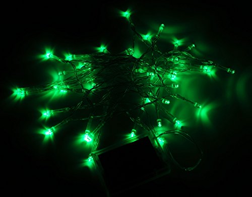 Karlling Battery Operated Green Fairy Light String - 40 LEDs, 10 Pack, Wedding & Xmas Decor