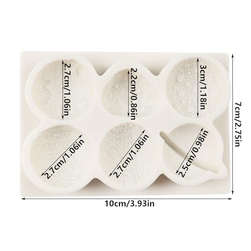 Space Planet Silicone Mold - Meteorite & Planet Cake Decor - Style C
