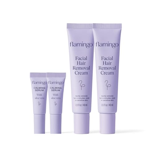 Facial Hair Removal Cream for Women - 1.35 fl oz Twin Pack, Gentle & Fast-Acting