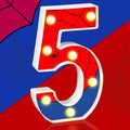 Spider Birthday Party Decoration - 5th LED Number Lights for Kids Party