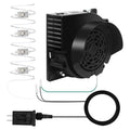 Inflatable Replacement Fan Blower with 4 LED Lights - Waterproof Holiday Yard Inflatable Decoration Fan - 1A-4 White Light