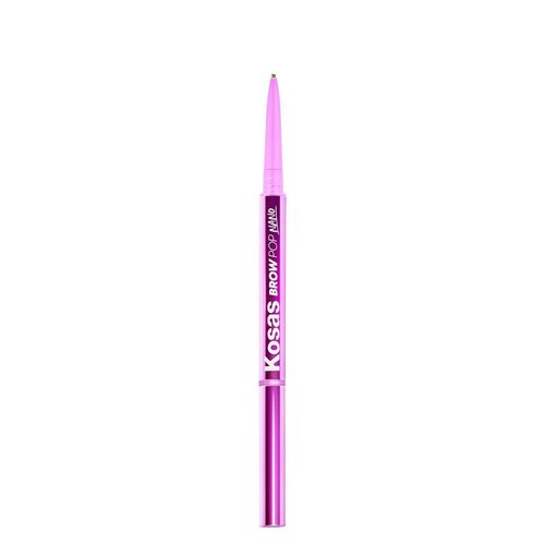Kosas Brow Pop Nano Eyebrow Pencil - Ultra-Fine 1mm Micro Pencil with Spoolie in Taupe