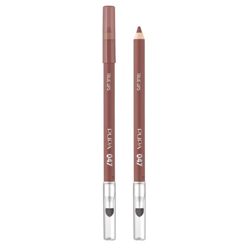 Pupa True Lips Lip Liner Pencil - Intense Color & Ultra Pigmented in Deep Nude (047)