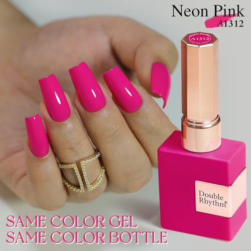 Neon Pink Gel Nail Polish 15ML Soak Off UV LED for Art Manicure at Home
